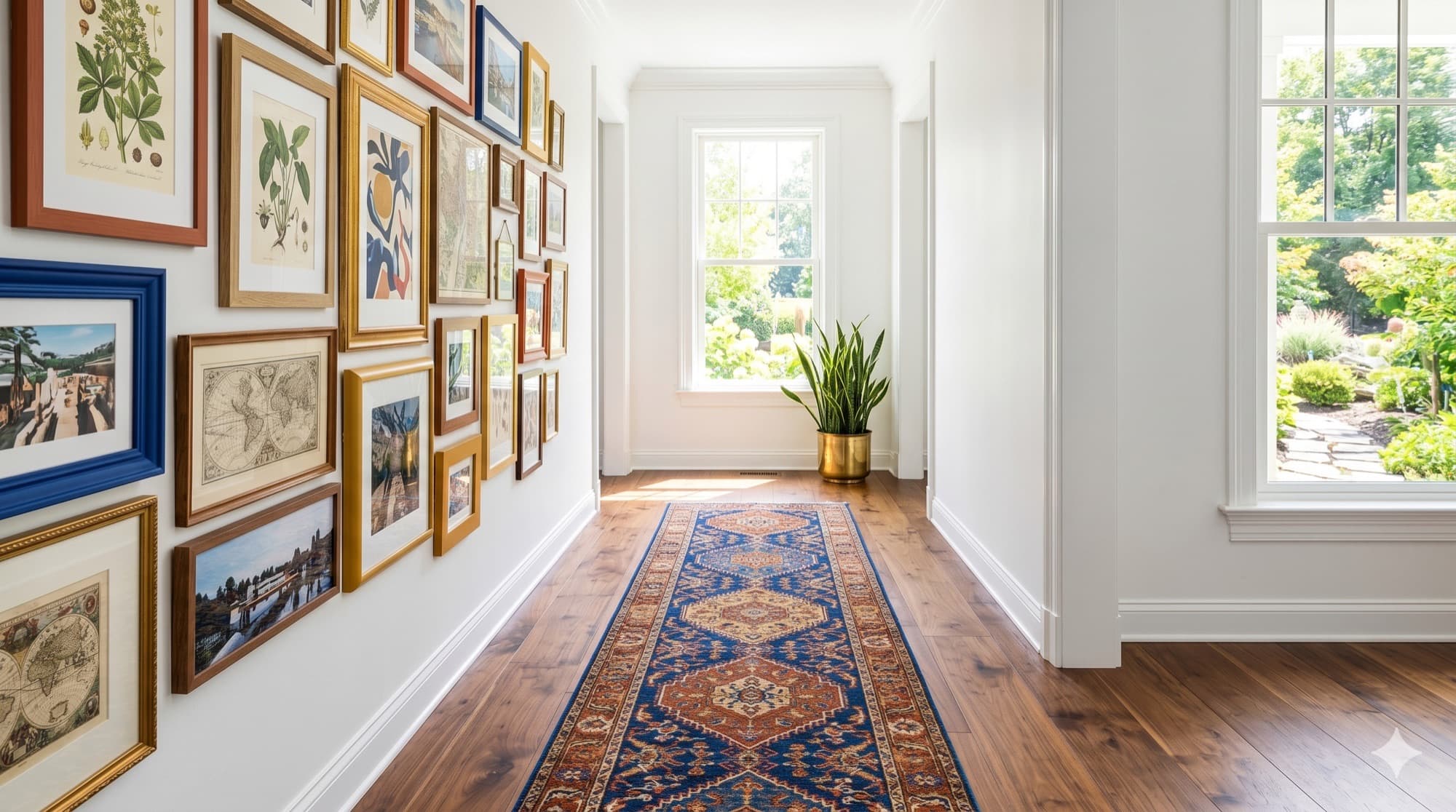 Hallway — Walnut + Runner