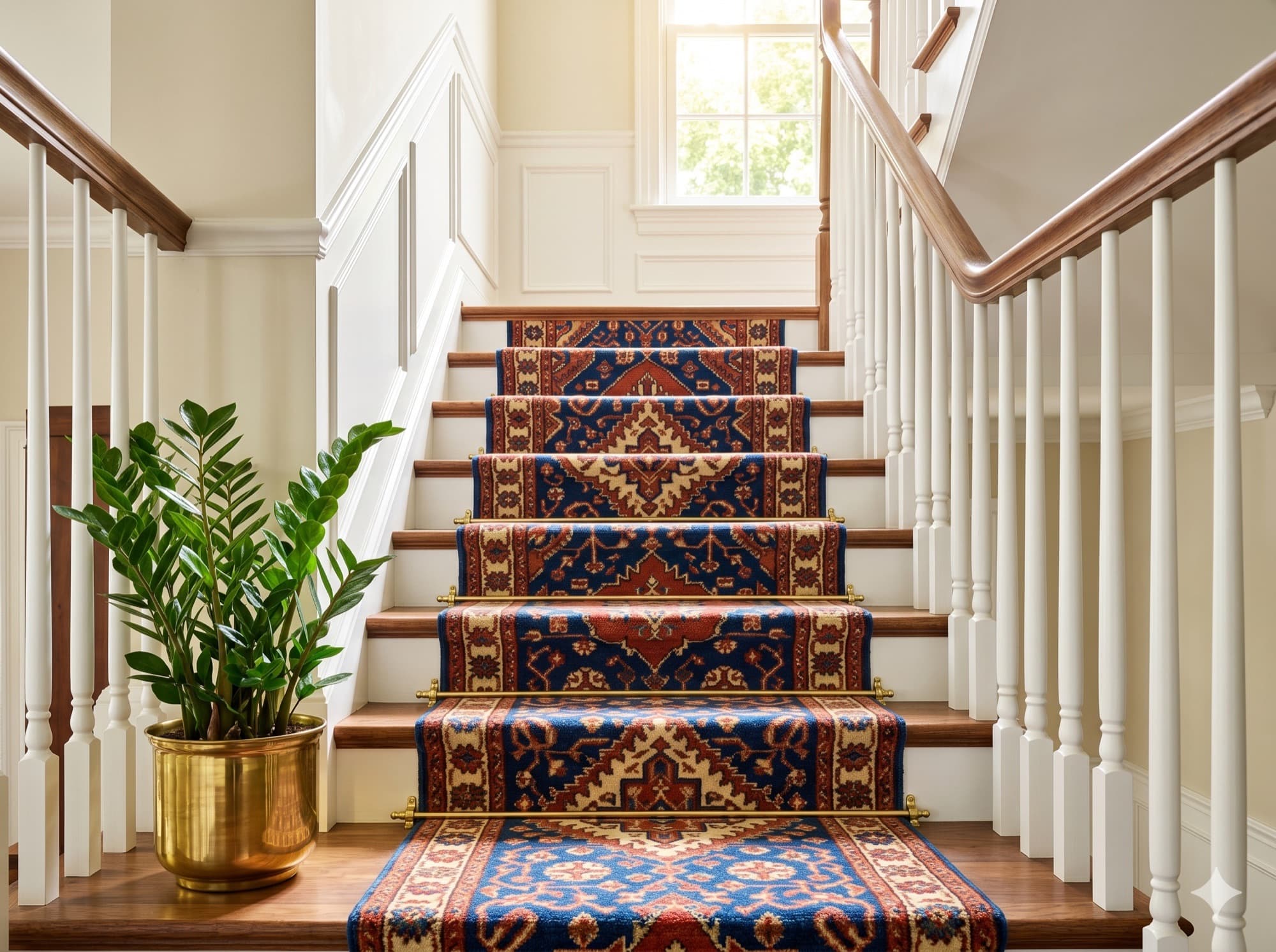 Stair Runner — Persian on Walnut