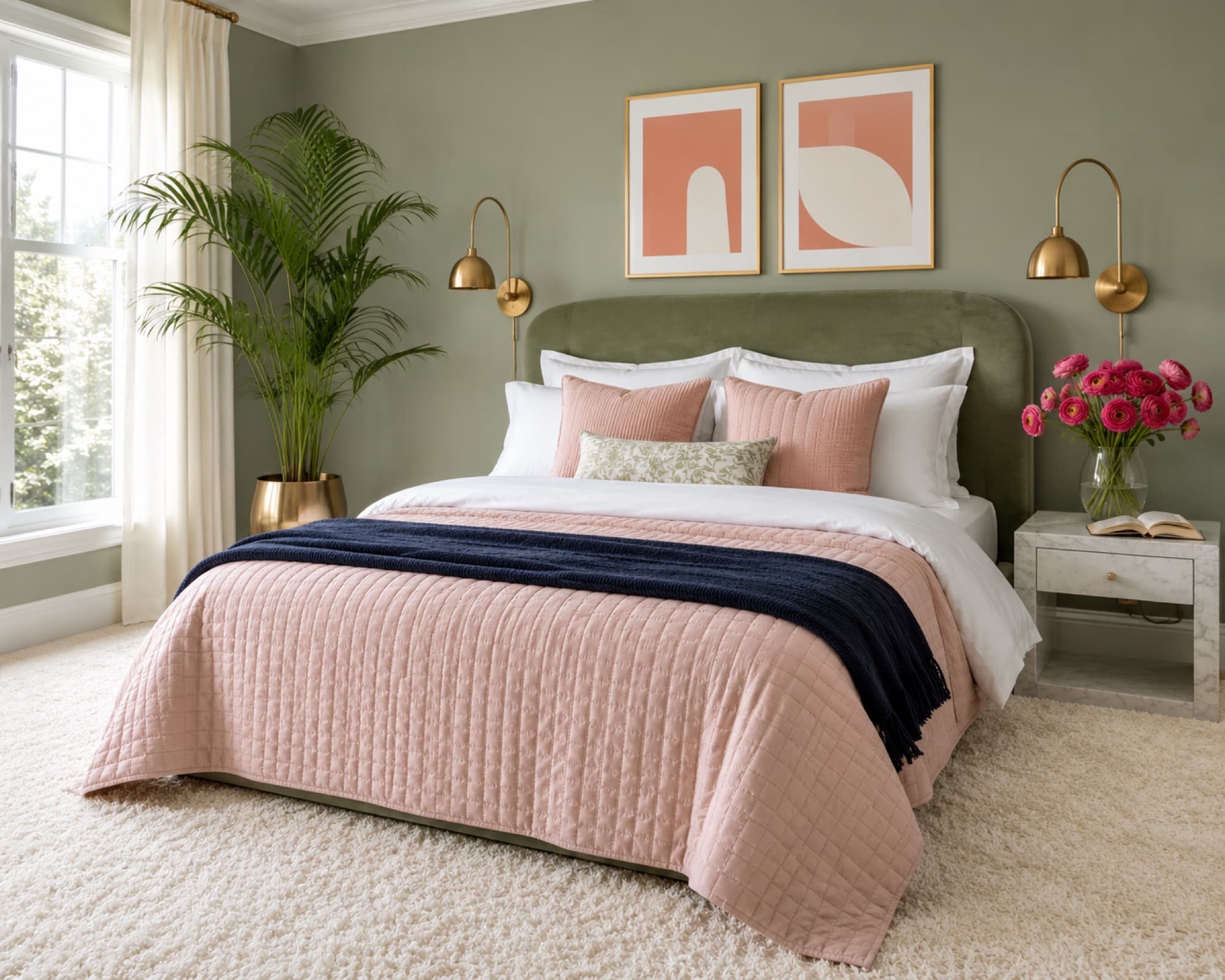 Bedroom — Plush Cream Carpet